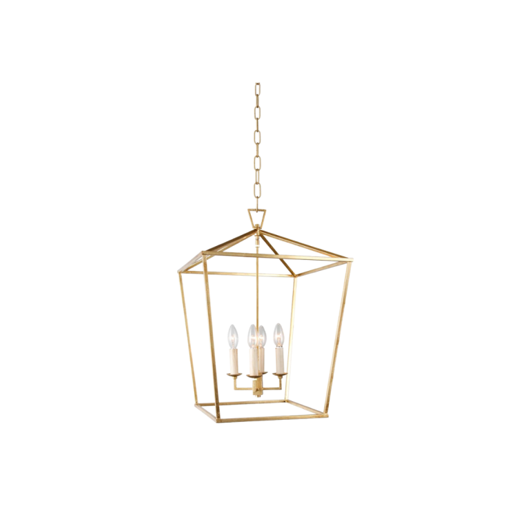 Gold Lantern Chandelier (Small)