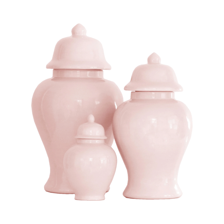 Pink Temple Jar Set