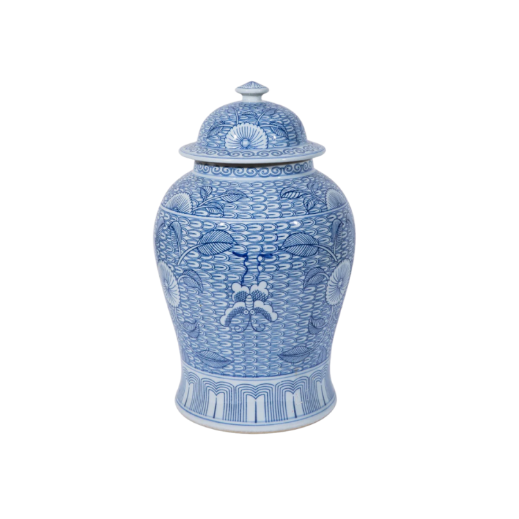 Twisted Lotus Small Temple Jar