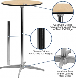 Tall Cocktail Table (42 H)