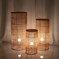 Rattan Pedestal Set