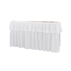 Table Top Bar w/ White Skirt