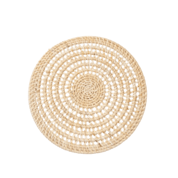 Spiral Woven Rattan Charger