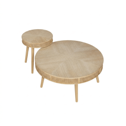 Rattan Coffee Table Cluster