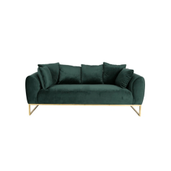 Leah - Moss Green Velvet Sofa