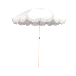 White Umbrella (Tassle Edge)