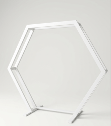 White Hexagon Arch