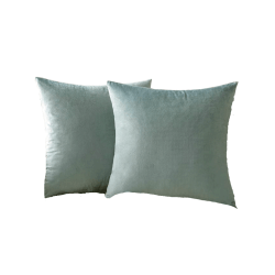 Light Blue Velvet Pillow