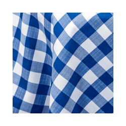 Blue and White Gingham 60 x 120