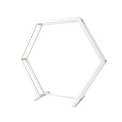 White Hexagon Arch