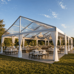 30' X 80' Cleartop Gable Structure Tent