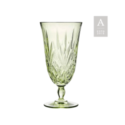 Hazel Green Water Glass
