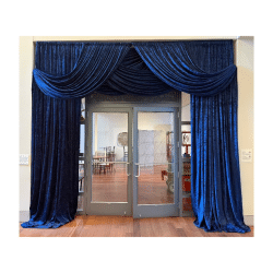 Navy Velvet Theater Entrance (10'x12')