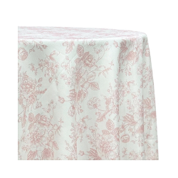 Light Pink French Toile 108 RND
